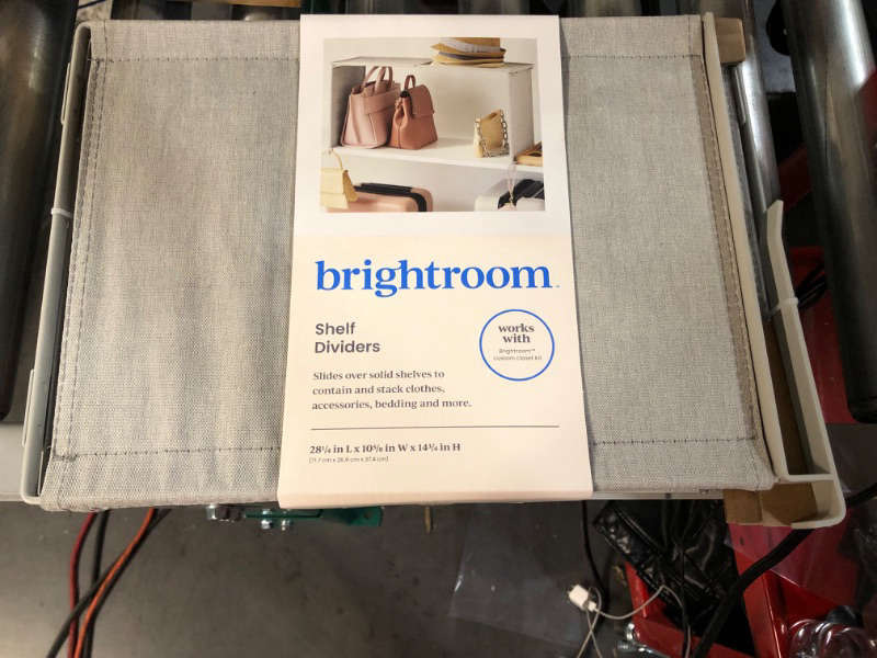 Photo 2 of  Foldable Shelf Divider Gray - Brightroom