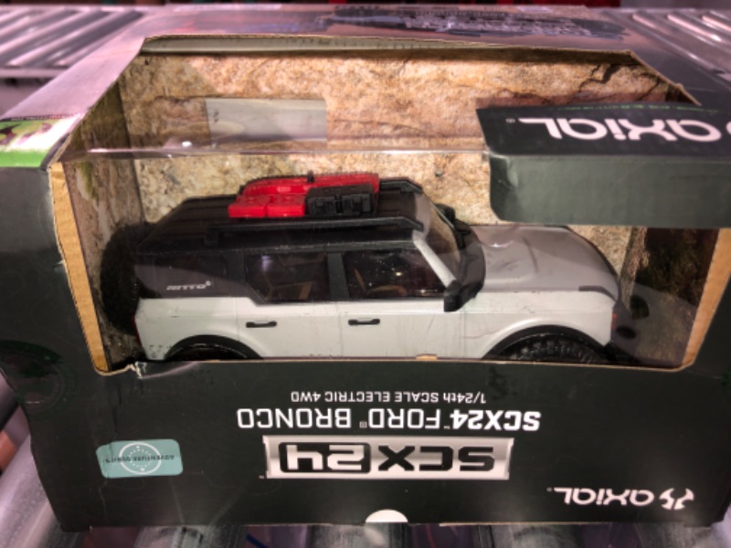 Photo 2 of Axial RC Truck 1/24 SCX24 2021 Ford Bronco 4WD Truck Brushed RTR (Comes with Everything Needed), Grey