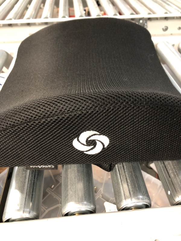 Photo 3 of SAMSONITE - [OUR MOST COMFORTABLE] Lumbar Support Pillow For Office Chair and Car Seat, Perfectly Balanced Memory Foam , Versatile Use Lower Back Cushion, [NEVER FLATTENS] Black Mesh Lumbar Support