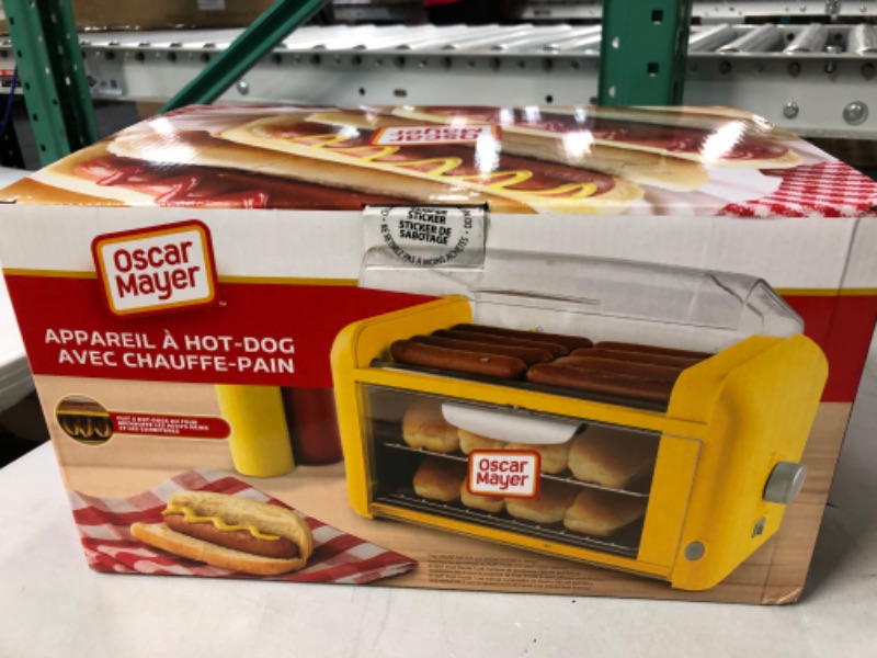 Photo 2 of ***USED*** Oscar Mayer Extra Large 8 Hot Dog Roller & 8 Bun Toaster Oven, Stainless Steel Grill Rollers, Non-stick Warming Racks, Perfect for Hot Dogs, Egg Rolls, Veggie Dogs, Sausages, Brats, Adjustable Timer Oscar Mayer Roller