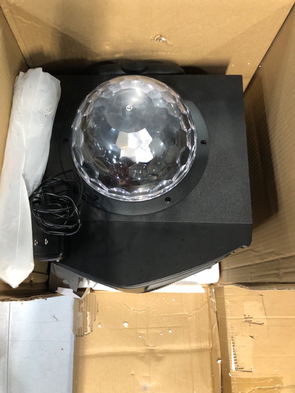 Photo 2 of ** TABLET IS NOT INCLUDED ** Karaoke Machine VeGue Bluetooth PA Speaker System with 2 Wireless Microphones, 10'' Subwoofer, Disco Ball