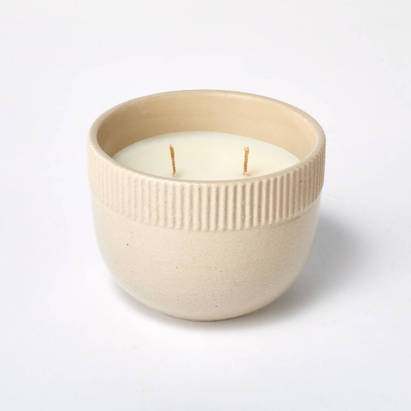 Photo 1 of 10oz Small Ceramic Clove and Black Currant Candle Tan - Threshold™ Designed with Studio McGee