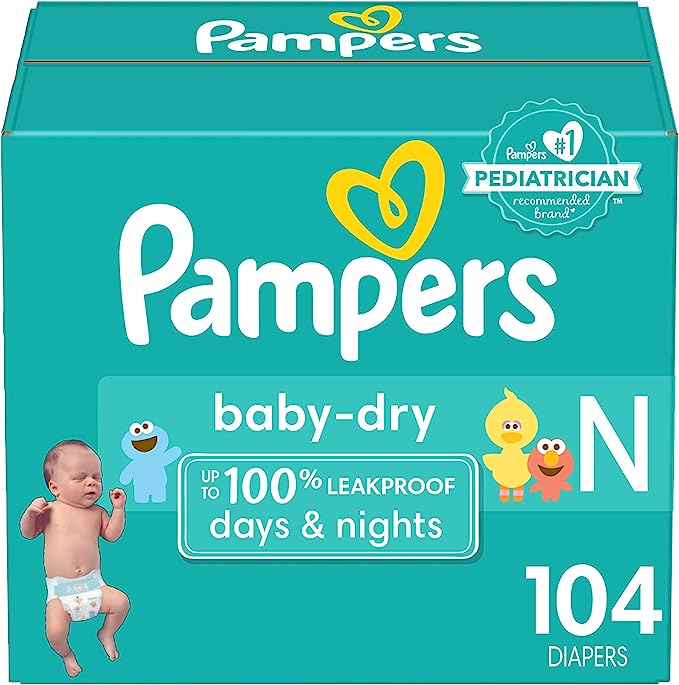 Photo 1 of Diapers Size Newborn/Size 0 (< 10 lb), 104 Count 