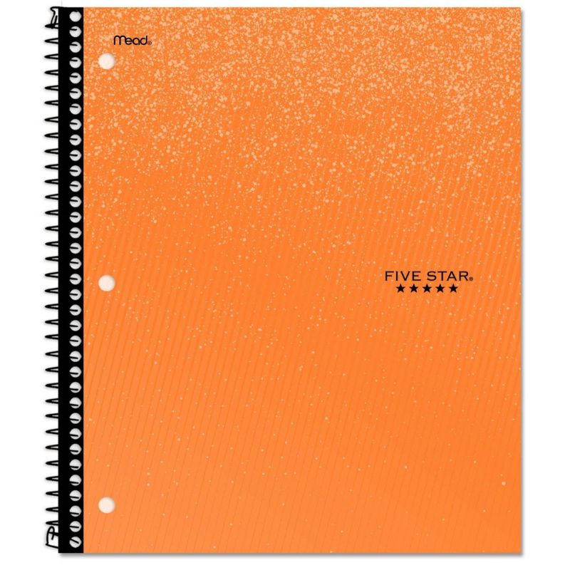 Photo 1 of ***4 pack*** Five Star Wide Ruled 1 Subject Spiral Notebook - Assorted Colors and Designs