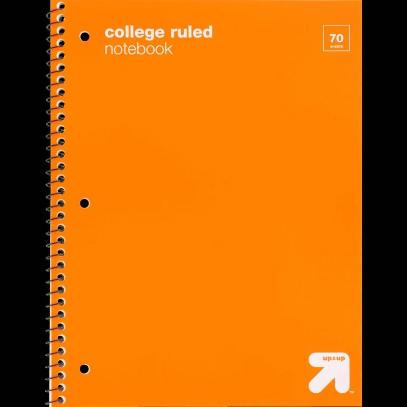 Photo 1 of ***Pack of 15*** - College Ruled Assorted Colors 1 Subject Flexible Plastic Cover Spiral Notebook - up & up
