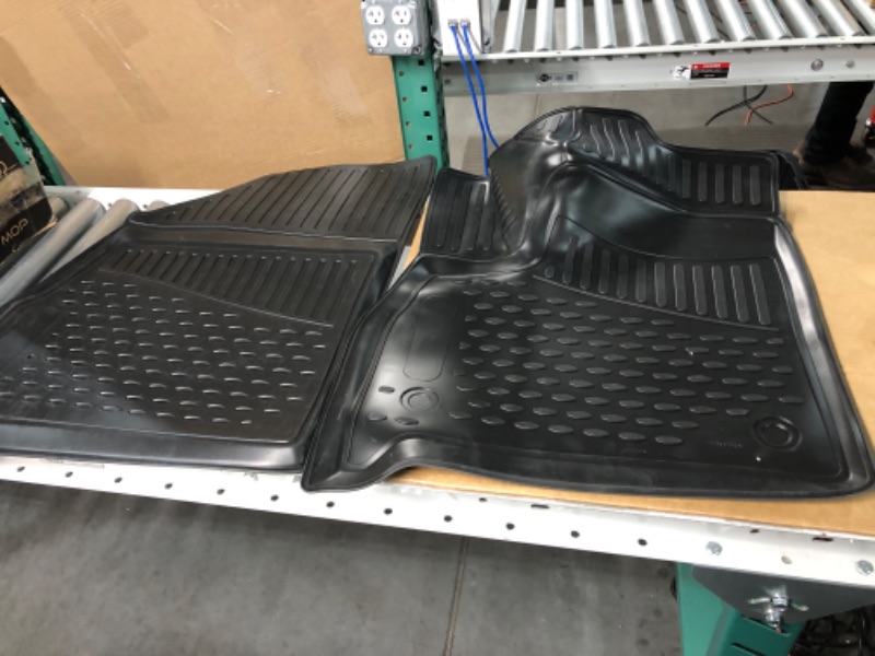 Photo 2 of Fits 2018-2023 Chevrolet Traverse Floor Mats Front & 2nd and 3rd Row Liners with (8 Seater) 32"L x 25"W x 2"Th
