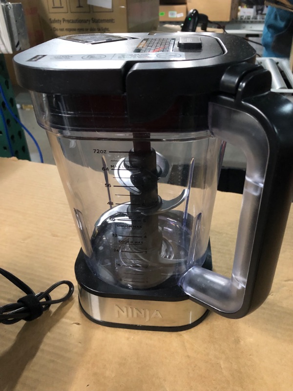 Photo 2 of **USED** Ninja SS351 Foodi Power Blender & Processor System Silver 72 fl oz. (64 oz max liquid) 72-oz. Nutrient Extraction Cup 8.19"D x 8.43"W x 14.17"H
