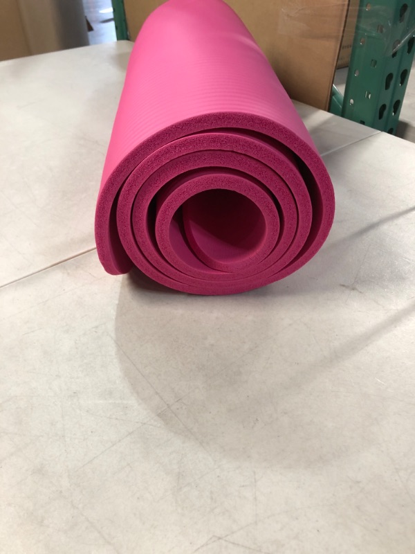 Photo 2 of Amazon Basics 1/2-Inch Extra Thick Exercise Yoga Mat Pink Yoga Mat