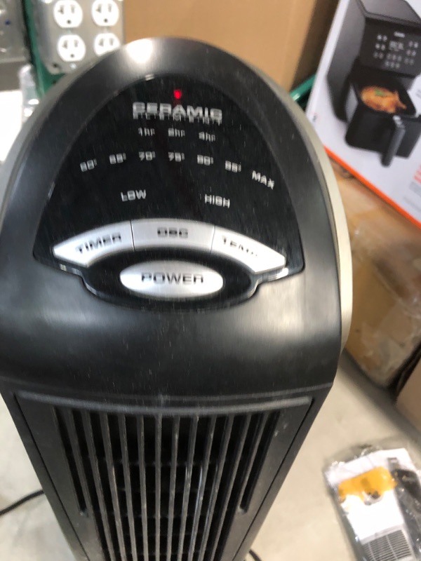 Photo 2 of Lasko 1500W Digital Ceramic Space Heater with Remote, 755320, Silver