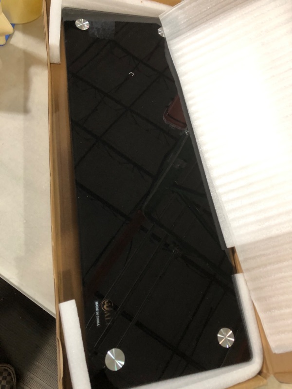 Photo 1 of WALI Tempered Glass Monitor Riser Black 23 x 8 inch Black