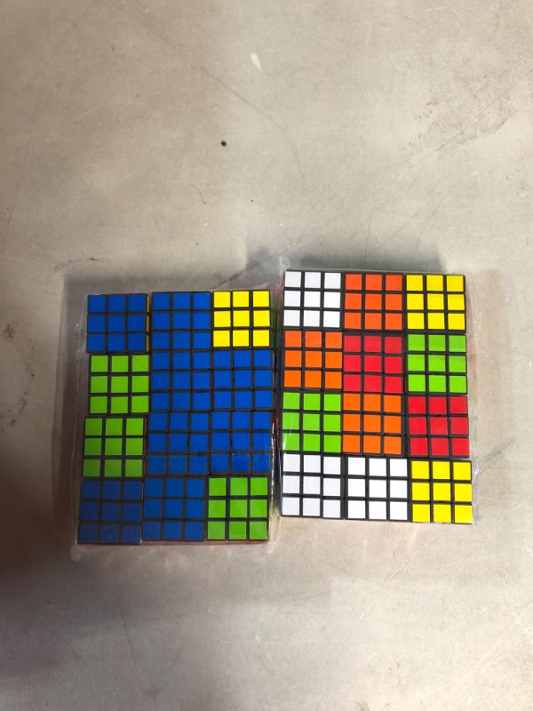 Photo 2 of 24 Pack Mini Cubes Set, 1.18 inch Puzzle Magic Cube Toys 6.7 x 1.5 x 9.3 inches