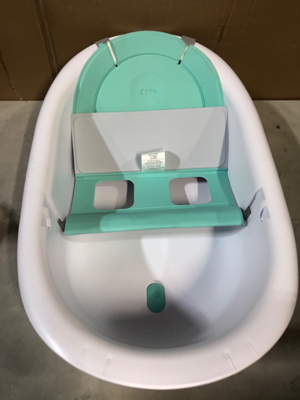 Photo 2 of 4-in-1 Grow-with-Me Bath Tub by Frida Baby Transforms Infant Bathtub to Toddler Bath Seat with Backrest for Assisted Sitting in Tub