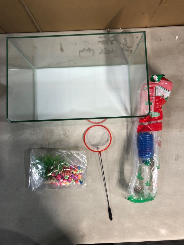 Photo 2 of 4 Gallon Aquarium Fish Tank Rimless Aquarium Tank?13.8" L × 9.1" H × 8.3" W 4 gallon fish tank