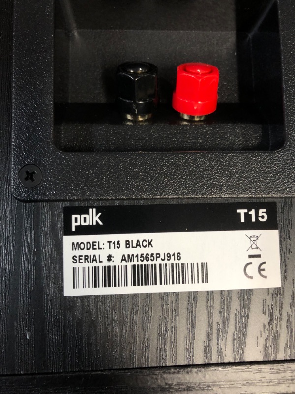 Photo 5 of Polk Audio T15 Bookshelf Speakers Pair Black