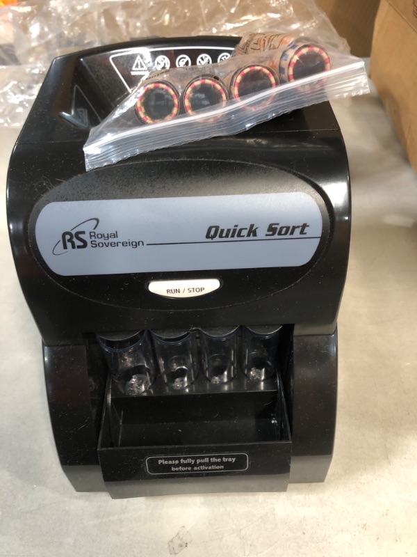 Photo 2 of Royal Sovereign Electric Coin Sorter, Patented Anti-Jam Technology, 1 Row of Coin Counting (QS-2AN)