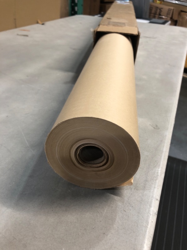 Photo 2 of *Pack of 1*IDL Packaging 36" x 150 feet (1800 inches) Brown Kraft Paper Roll, 50 lbs - Heavy Duty Paper for Packing, Moving, Shipping, Crafts 