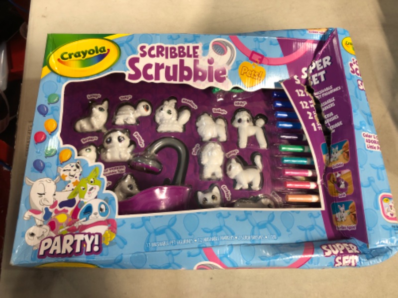 Photo 2 of Crayola Scribble Scrubbie Pets Super Confetti Party Set