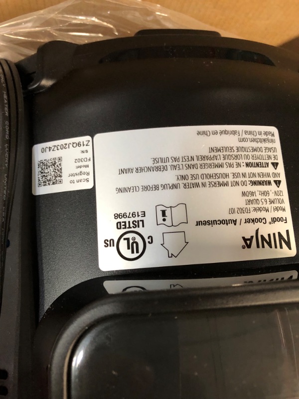 Photo 1 of **used** Ninja FD302 Foodi 11-in-1 Pro 6.5 qt. Pressure Cooker & Air Fryer that Steams