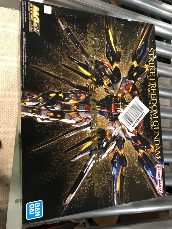 Photo 7 of **MISSSING PARTS/SEE NOTES** BANDAI SPIRITS MGEX Mobile Suit Gundam Seed Destiny Strike Freedom Gundam 1/100 Scale Color Coded Plastic Model