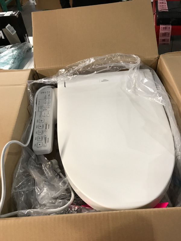 Photo 3 of **PARTS ONLY- SEE NOTES** TOTO SW3074#01 WASHLET C2 Electronic Bidet Toilet Seat Cotton White