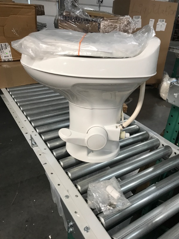 Photo 3 of Dometic 300 Series Standard Height Toilet, White Standard Height White