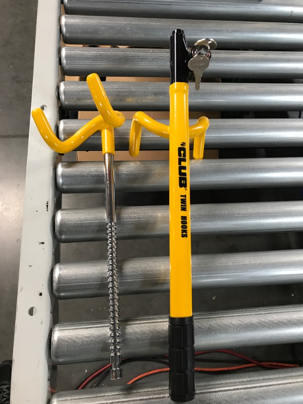 Photo 1 of *USED BUT LIKE NEW* The Club 3000 Twin Hooks Steering Wheel Lock, Yellow