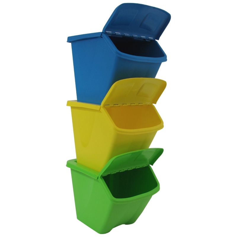 Photo 1 of *NEW* SEE COMMENTS!! 10 Gallon Stackable Shutter Bin 3 PC Set