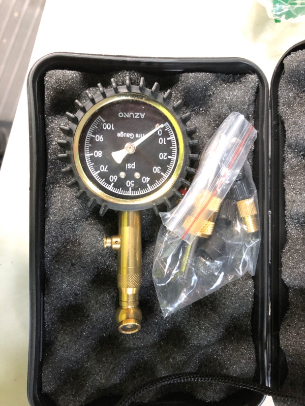 Photo 2 of AZUNO Tire Pressure Gauge - (0-100 PSI) Heavy Duty - for Cars and Bikes