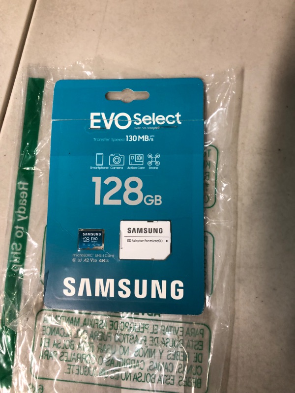 Photo 2 of SAMSUNG EVO Select Micro SD-Memory-Card + Adapter
