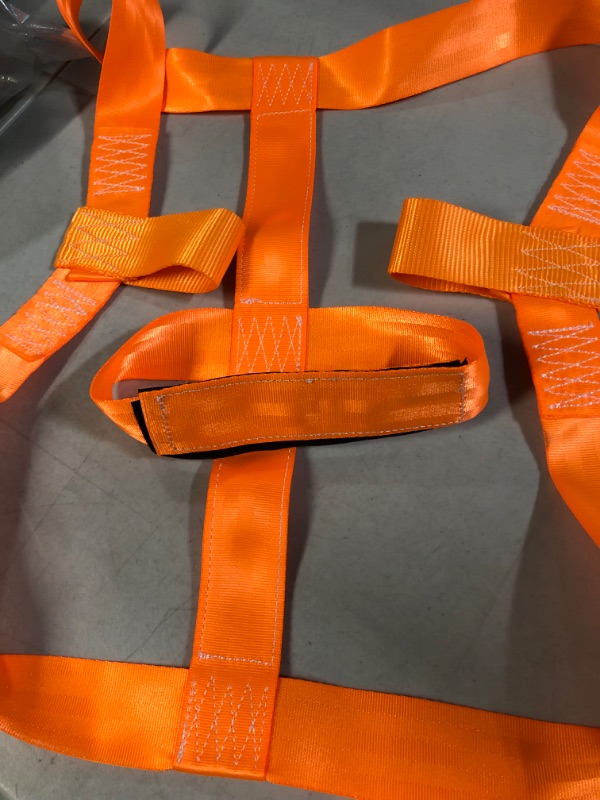 Photo 2 of QWORK Motorcycle Rear Wheel Tie-Down Strap, Universal Strap Rear Wheel Transport Strong Polyester Tie Strap, Orange