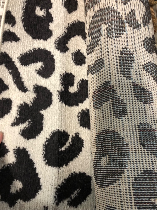 Photo 2 of 
nuLOOM Annette Modern Leopard Print Area Rug Dark Grey 2 ft x 6 ft