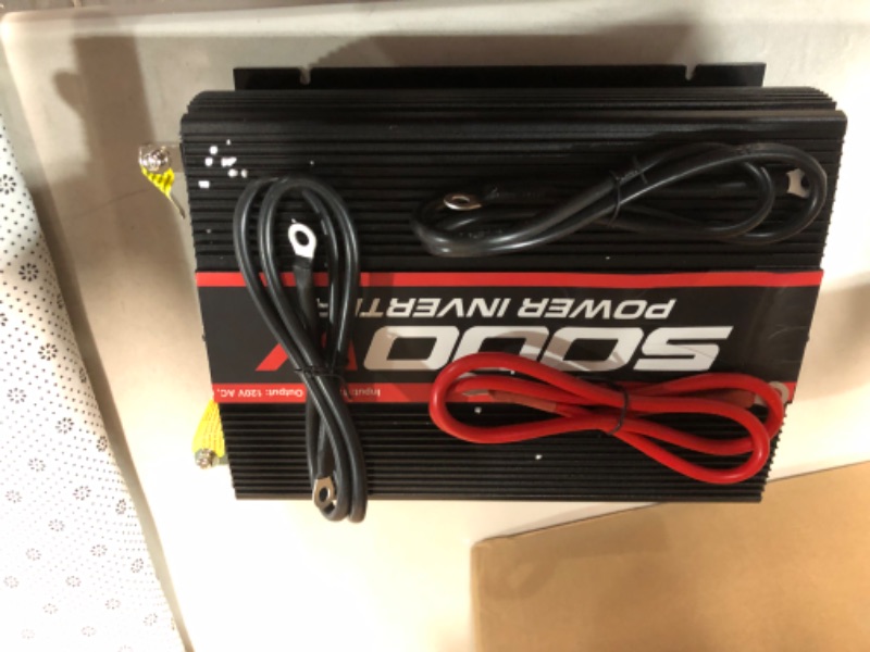 Photo 4 of **SEE NOTES**
POTEK 5000W Power Inverter 4 AC Outlets 12V DC to 110V AC Car Inverter with 2 USB Ports 5000W-MSW