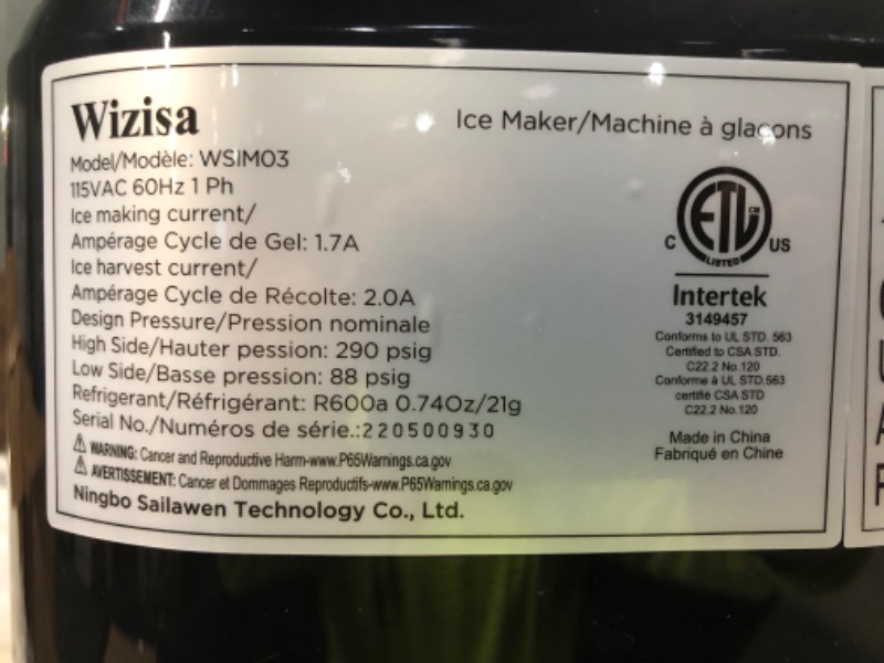 Photo 1 of Silonn Countertop Ice Maker Machine, Portable Self-Cleaning with Ice Scoop and Basket, Black