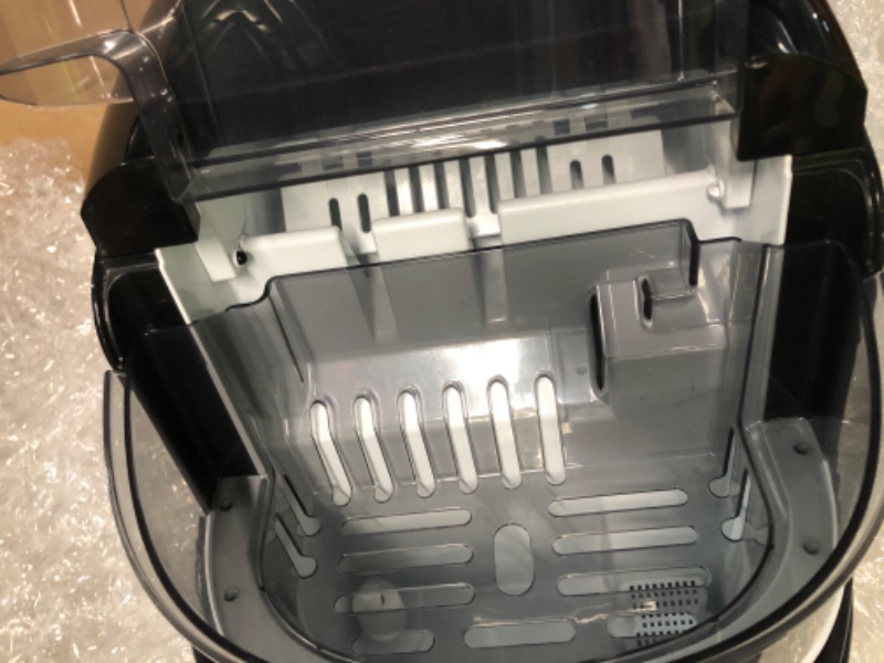 Photo 1 of Silonn Countertop Ice Maker Machine, Portable Self-Cleaning with Ice Scoop and Basket, Black