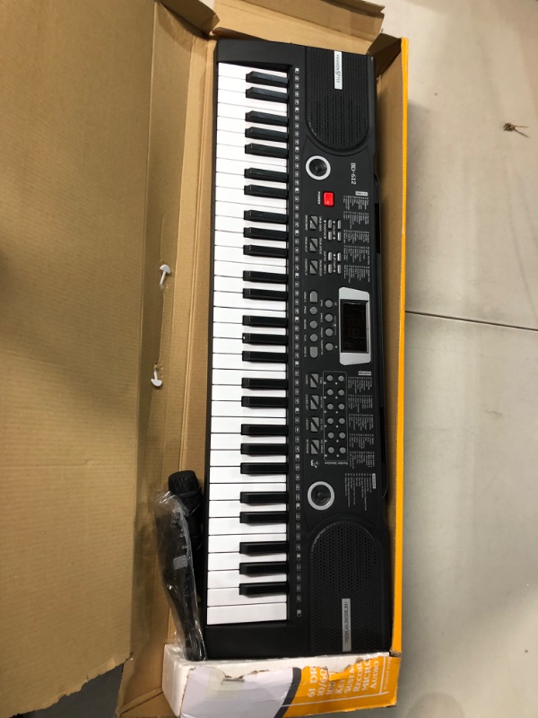 Photo 1 of 61 Keys Keyboard Piano, Electronic Digital Piano with Built-In two Speaker Microphone, With Sheet Stand, Portable Keyboard 