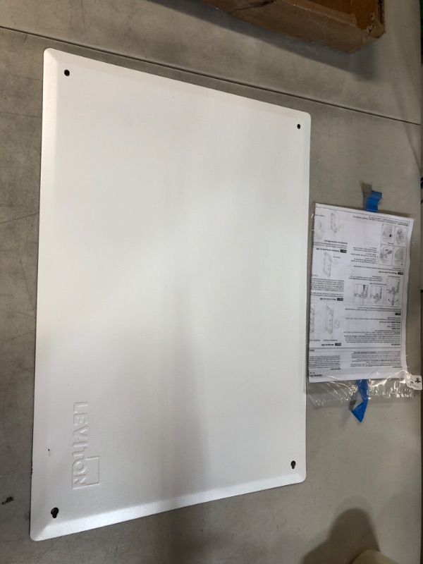 Photo 3 of Leviton 47605-28W SMC Structured Media Enclosure with Cover, 28-Inch, White 28 in Enclosure with Cover **parts only**