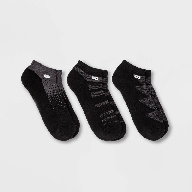 Photo 1 of Pair of Thieves Assorted 3-Pack Bowo Cushion No-Show Socks in Black at Nordstrom