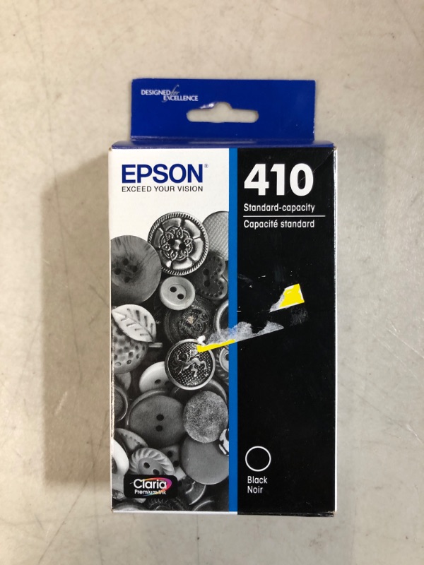 Photo 2 of Epson T410 Black Standard Yield Ink Cartridge (T410020-S)