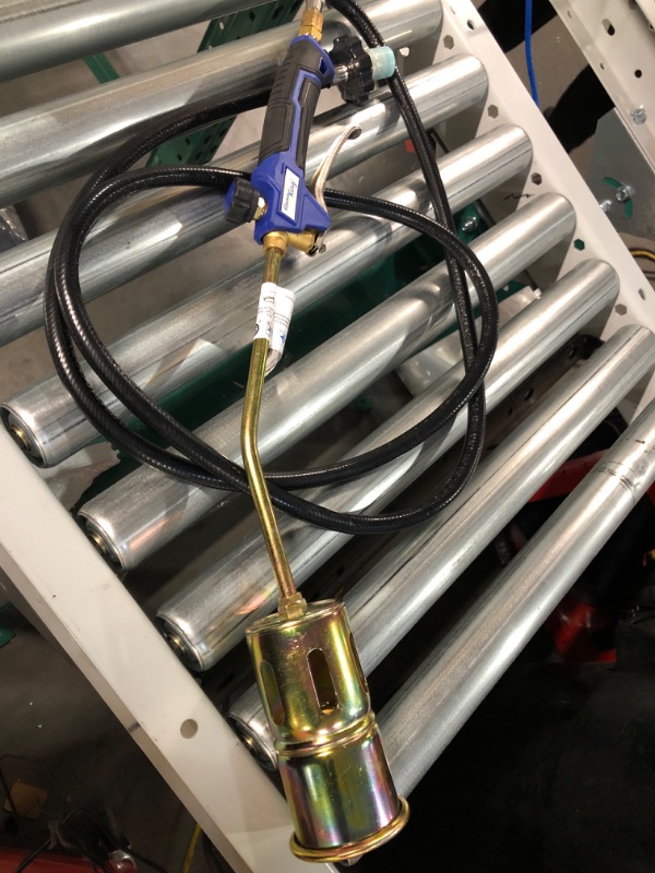 Photo 1 of Flame King Propane Torch Kit Heavy Duty Weed Burner, 320,000 BTU with Flint Striker, with 6 ft Hose Regulator Assembly