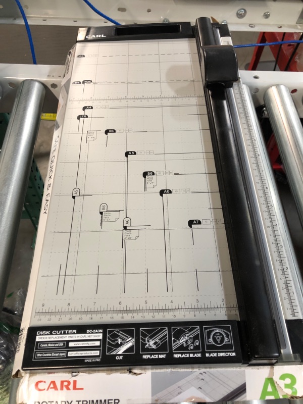 Photo 2 of Carl 18 inch DC-2A3N Premium Rotary Paper Trimmer, Metal Base, 15 Sheet Cutting Capacity.