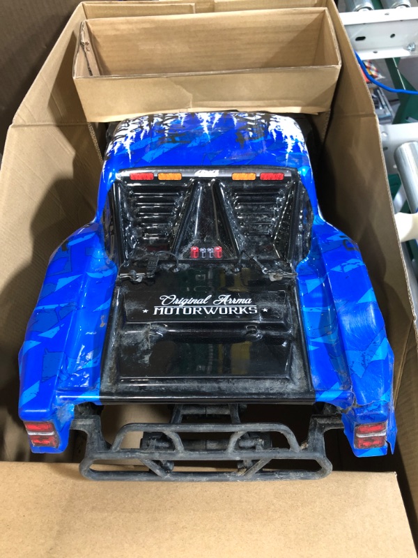 Photo 2 of ARRMA 1/10 SENTON 4X4 V3 3S BLX Brushless Short Course Truck RTR (Transmitter and Receiver Included, Batteries and Charger Required ), Blue, ARA4303V3T1***FOR PARTS***