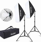 Photo 1 of -MISSING PARTS UNKNOWN-RALENO Softbox Photography Lighting Kit
