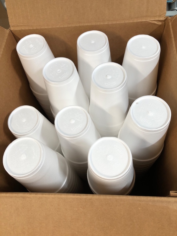 Photo 2 of -MISSING CUPS-Concession Essentials 16oz Disposable White Foam Cups - Pack of 100ct 16 oz-Pack of 100ct