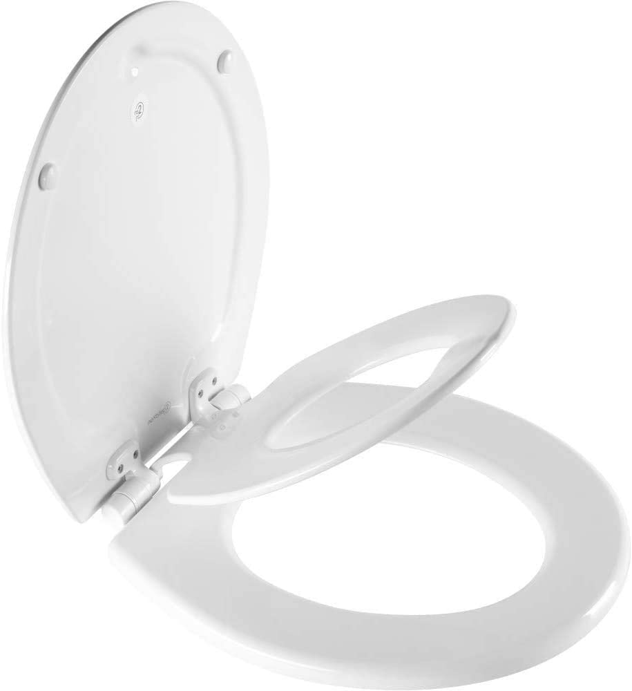 Photo 1 of -USED-MAYFAIR 888SLOW 000 NextStep2 Toilet Seat with Built-In Potty Training Seat, Slow-Close, Removable that will Never Loosen, ROUND