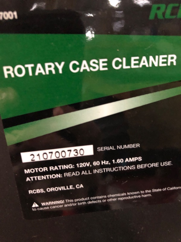 Photo 4 of -USED/PARTS ONLY-RCBS 87001 Rotary Case Cleaner