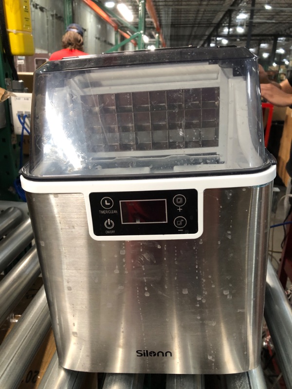 Photo 1 of USED/MISSING JUG-Silonn Countertop Ice Cube Ice Makers, 45lbs Per Day, Auto Self-Cleaning & New Wave Enviro Products BPA Free Tritan™ Bottle, 3-Gallon