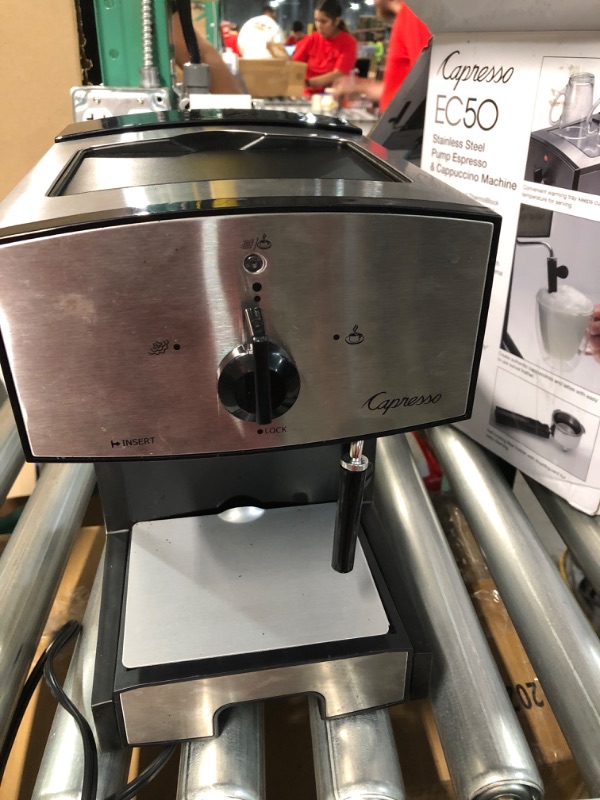 Photo 2 of -USED-Capresso 117.05 Stainless Steel Pump Espresso and Cappuccino Machine EC50, Black/Stainless