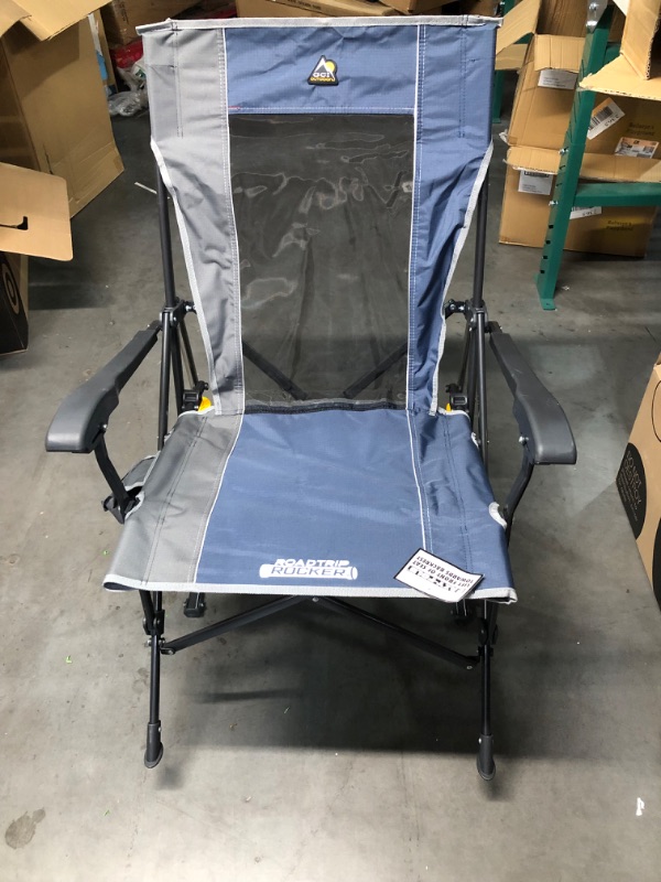 Photo 7 of **USED** GCI Outdoor Roadtrip Collapsible Rocking Chair & Outdoor Camping Chair Midnight 26.8"D x 29.4"W x 39"H