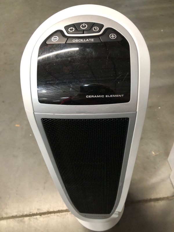 Photo 2 of *Used* Lasko Oscillating Digital Ceramic Tower Heater with Timer and Remote Control, 22.75 Inches, White, 5165