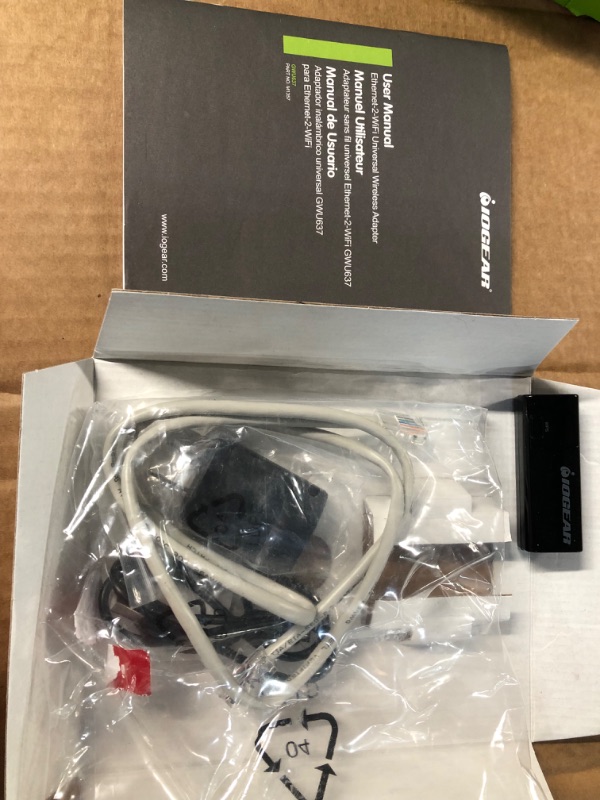 Photo 1 of IOGEAR Universal Ethernet to Wi-Fi N Adapter - Push-button Wi-Fi Protected Setup (WPS) GWU637